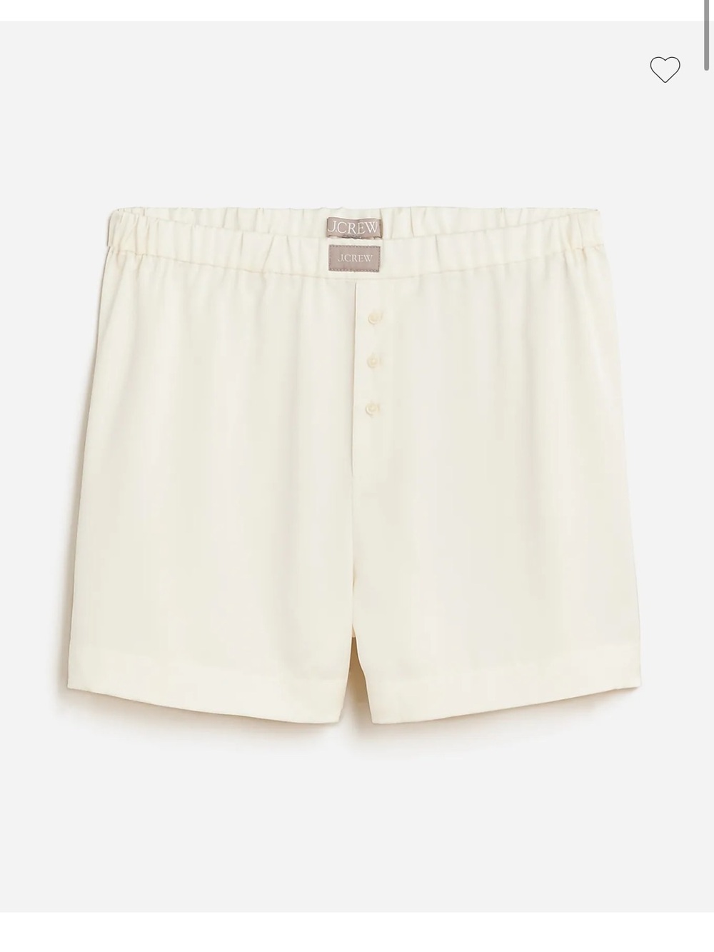 J. Crew Satin Boxer Shorts (Women)